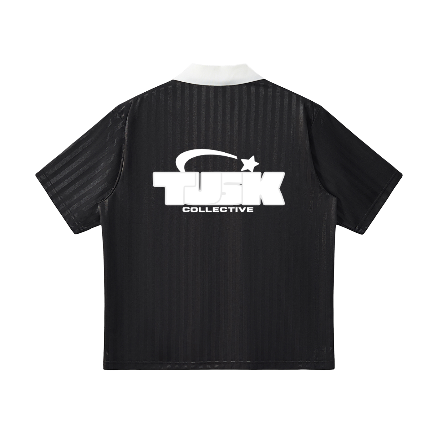 Contrast Collar Striped Soccer Jersey