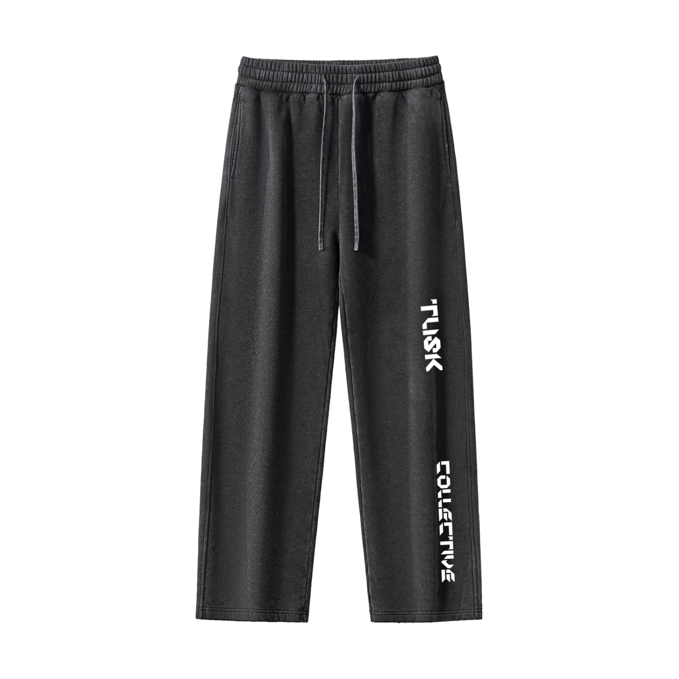 Frayed Enzyme Washed Fleece Sweatpants