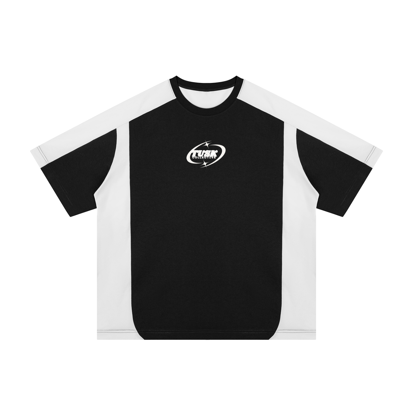 Unisex Color Block Loose T-Shirt