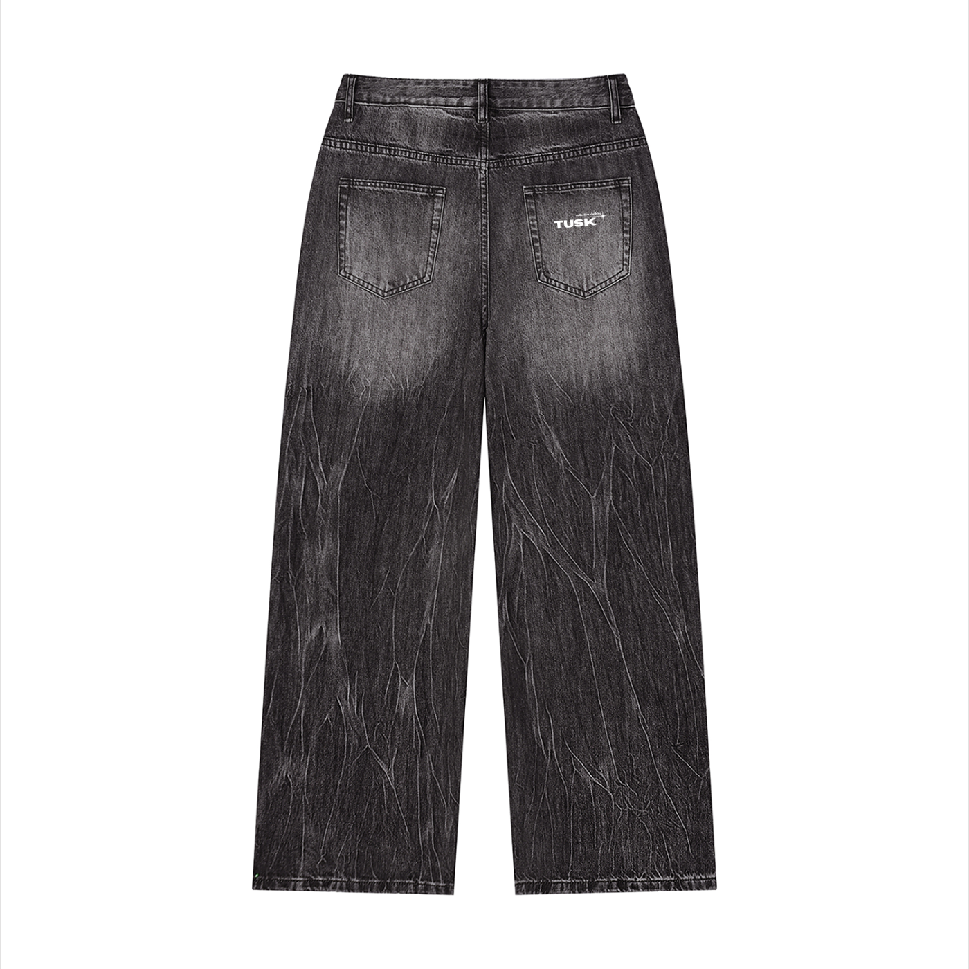 Men’s Vintage Wash Wide Leg Jeans