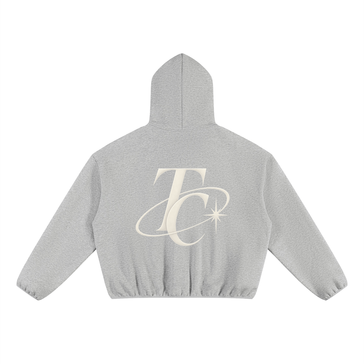 Unisex Boxy Piping Fleece Hoodie