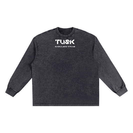 Snow Washed Frayed Edge T-Shirt