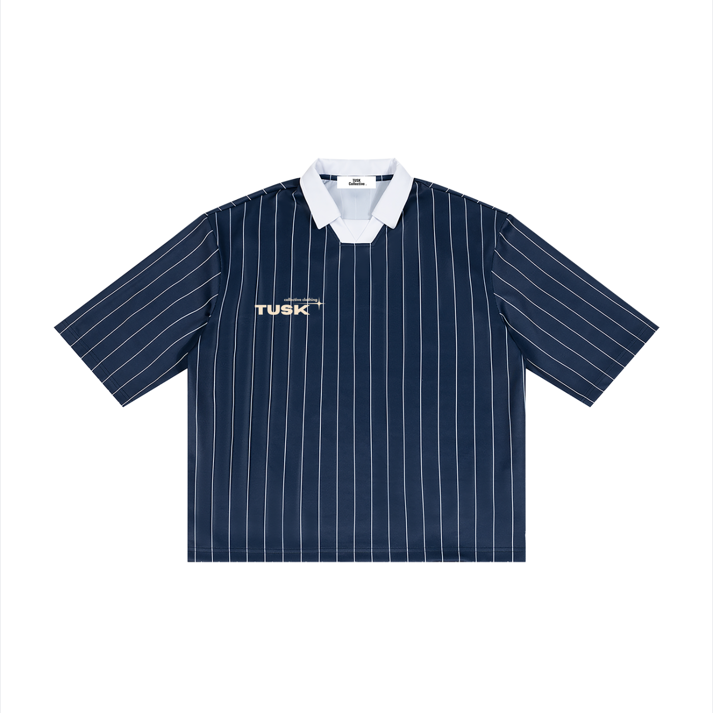 Unisex Pinstripe Collared Soccer Jersey