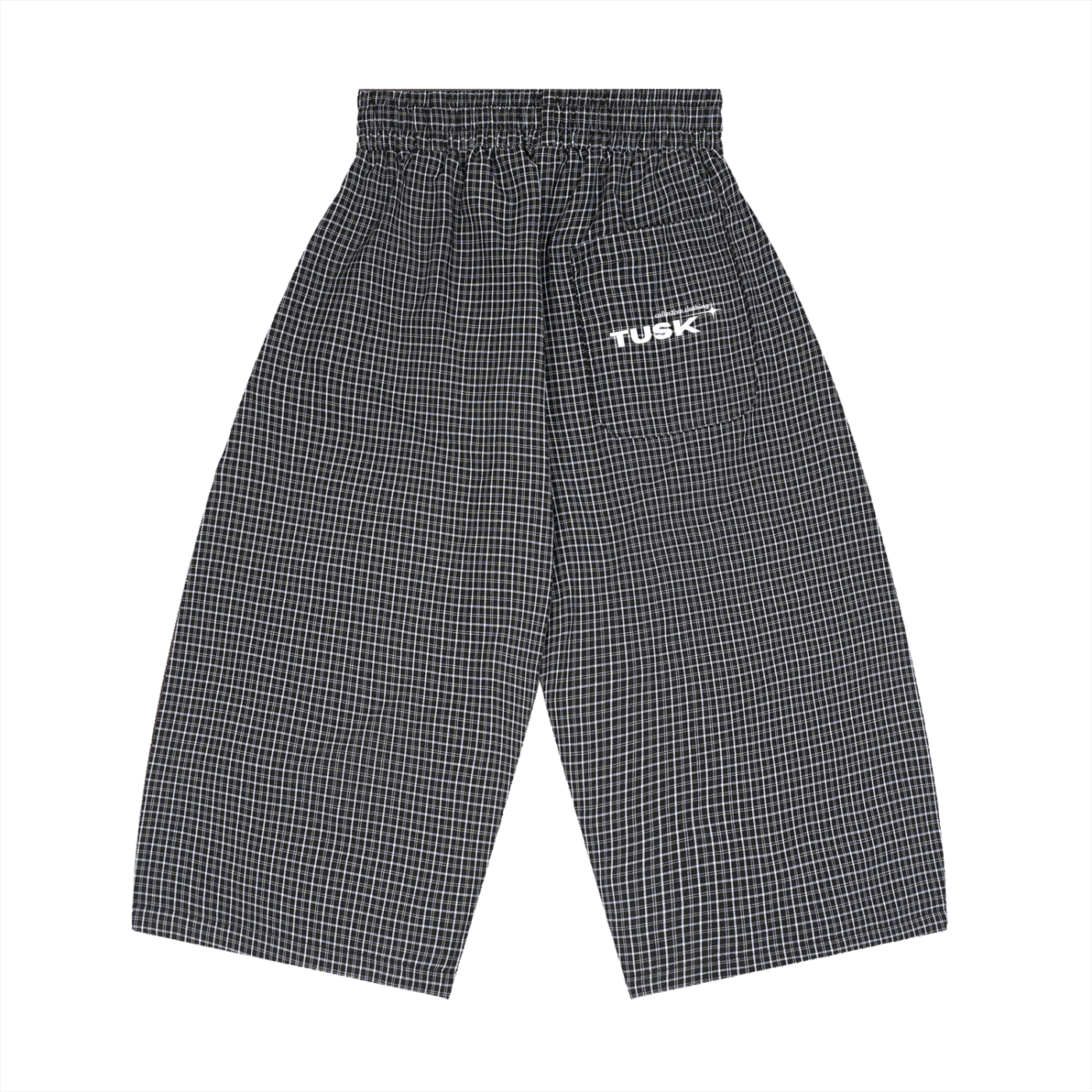 Unisex Plaid Loose Capri Shorts
