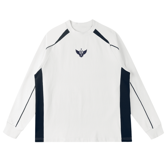 Contrast Panel Raglan Sweatshirt