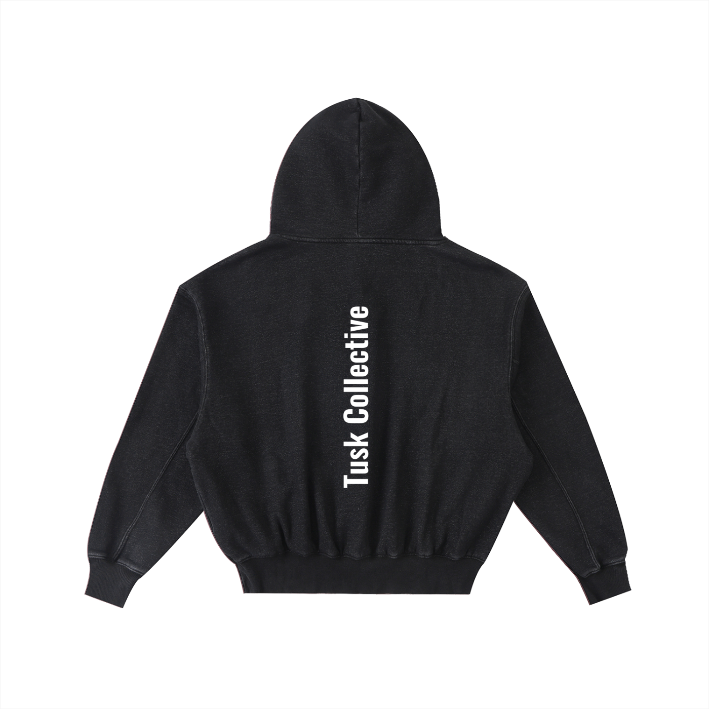 Frayed Enzyme Washed Fleece Hoodie