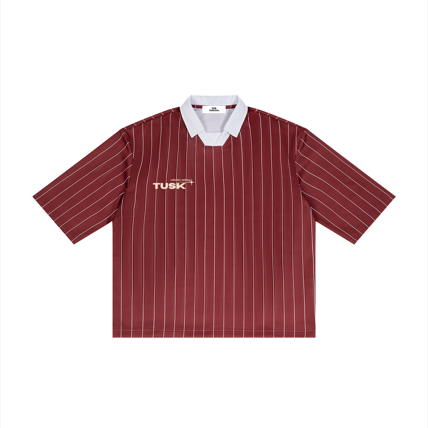 Unisex Pinstripe Collared Soccer Jersey
