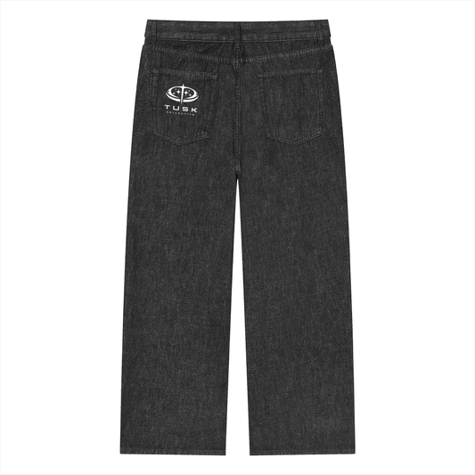Unisex Vintage Wash Straight Leg Jeans