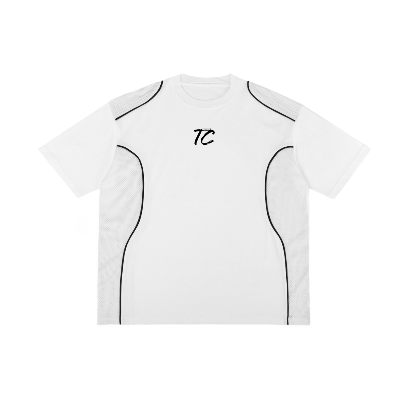 Contrast Piped Panel T-Shirt