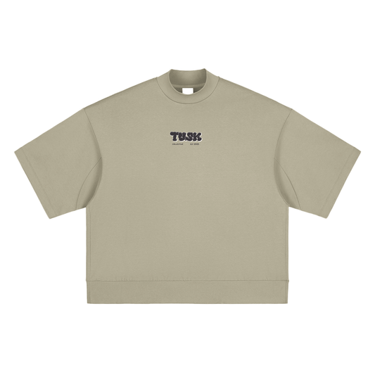 Heavyweight Oversized Mock Neck T-shirt