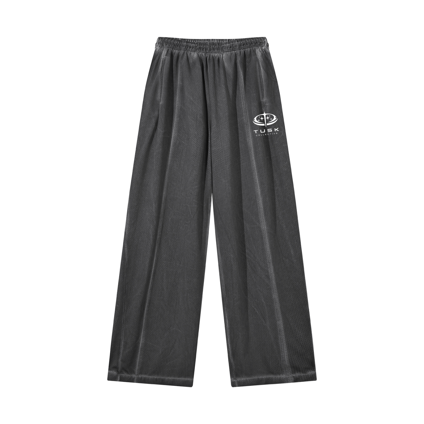 Unisex Vintage Wash Wide Leg Mesh Sweatpants