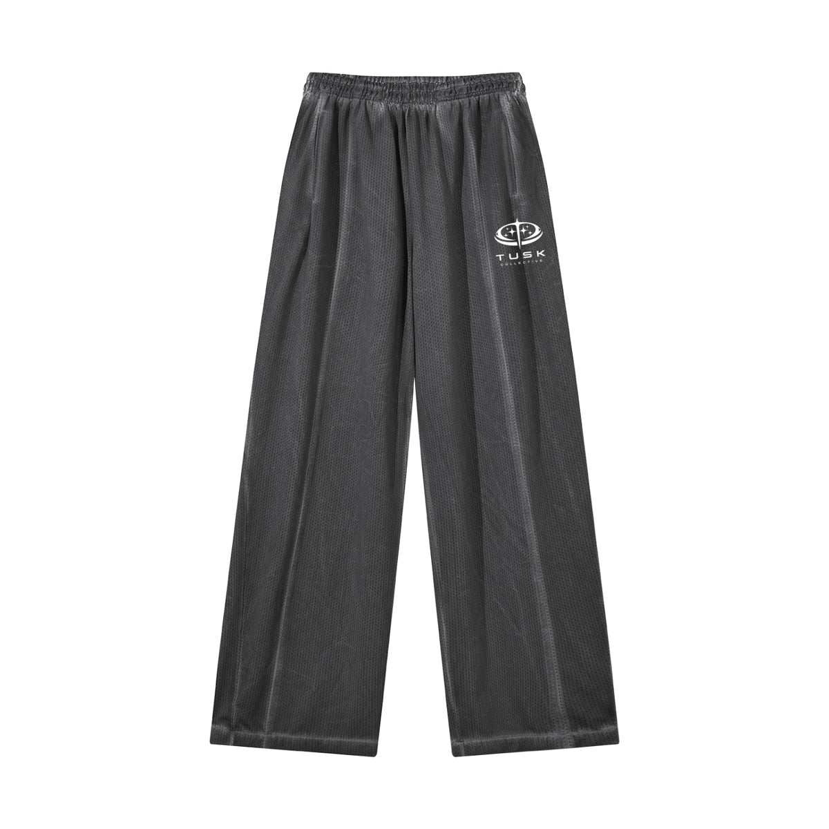 Unisex Vintage Wash Wide Leg Mesh Sweatpants