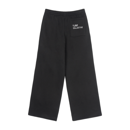 Fleece Drawstring Straight-Leg Sweatpants