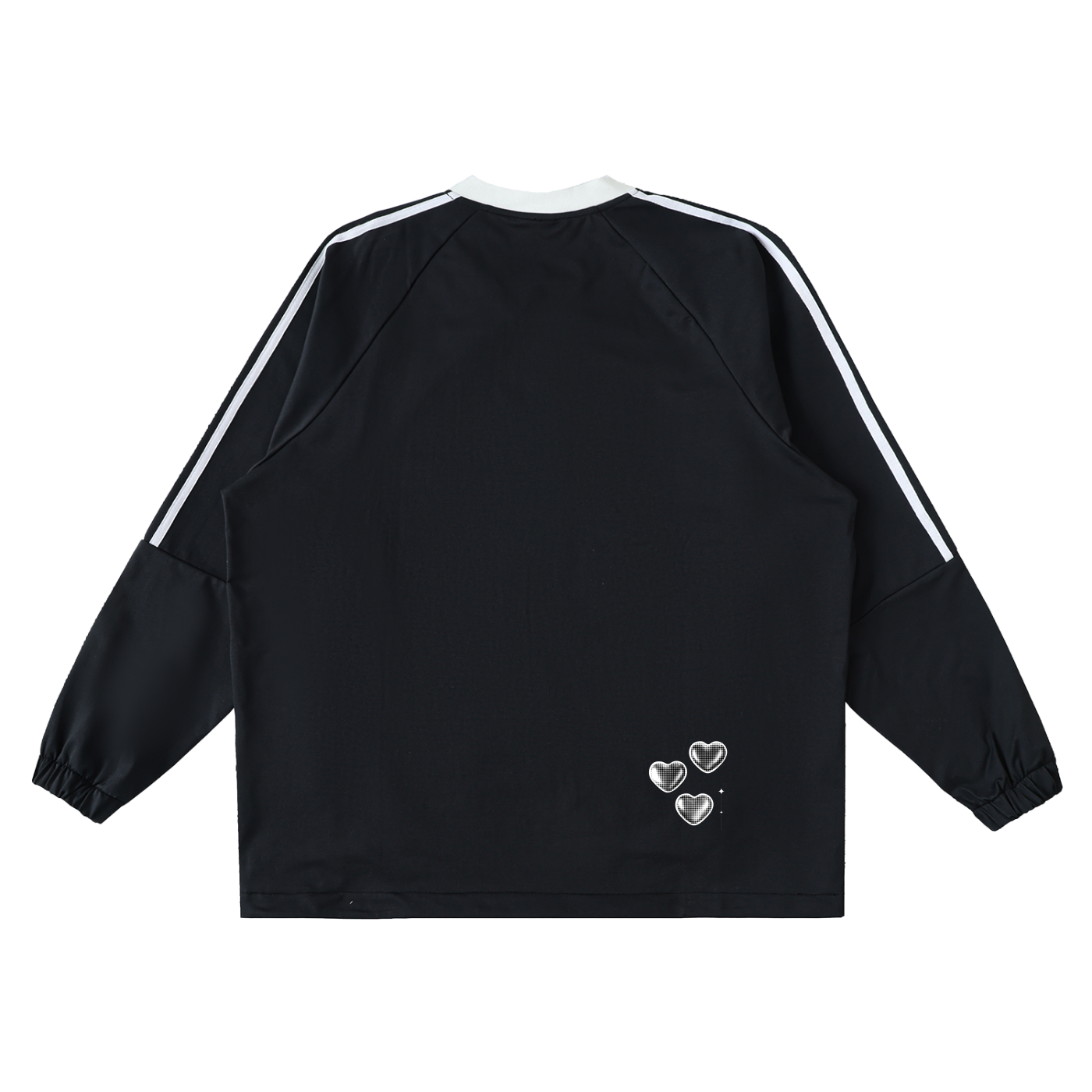 Color-Block V-Neck Long-Sleeve T-Shirt