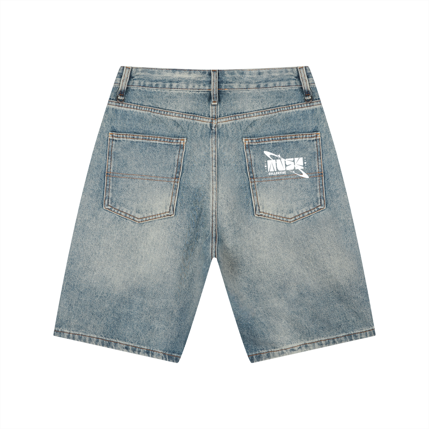 Men's Vintage Wash Denim Shorts