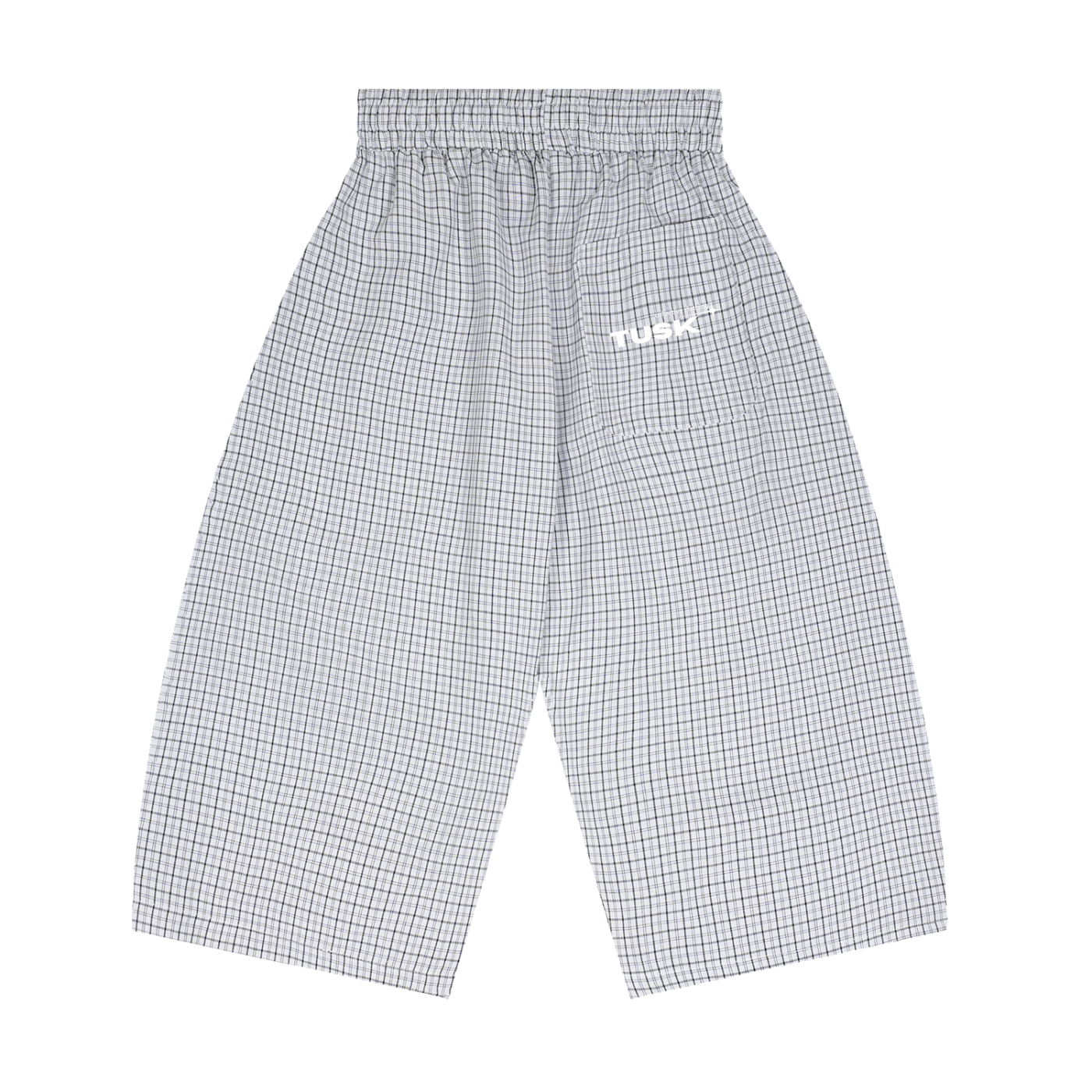 Unisex Plaid Loose Capri Shorts