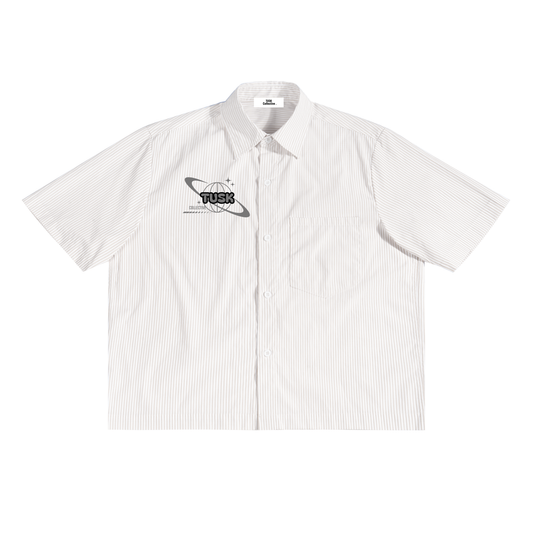 Oversized Vertical Stripe Boxy Shirt