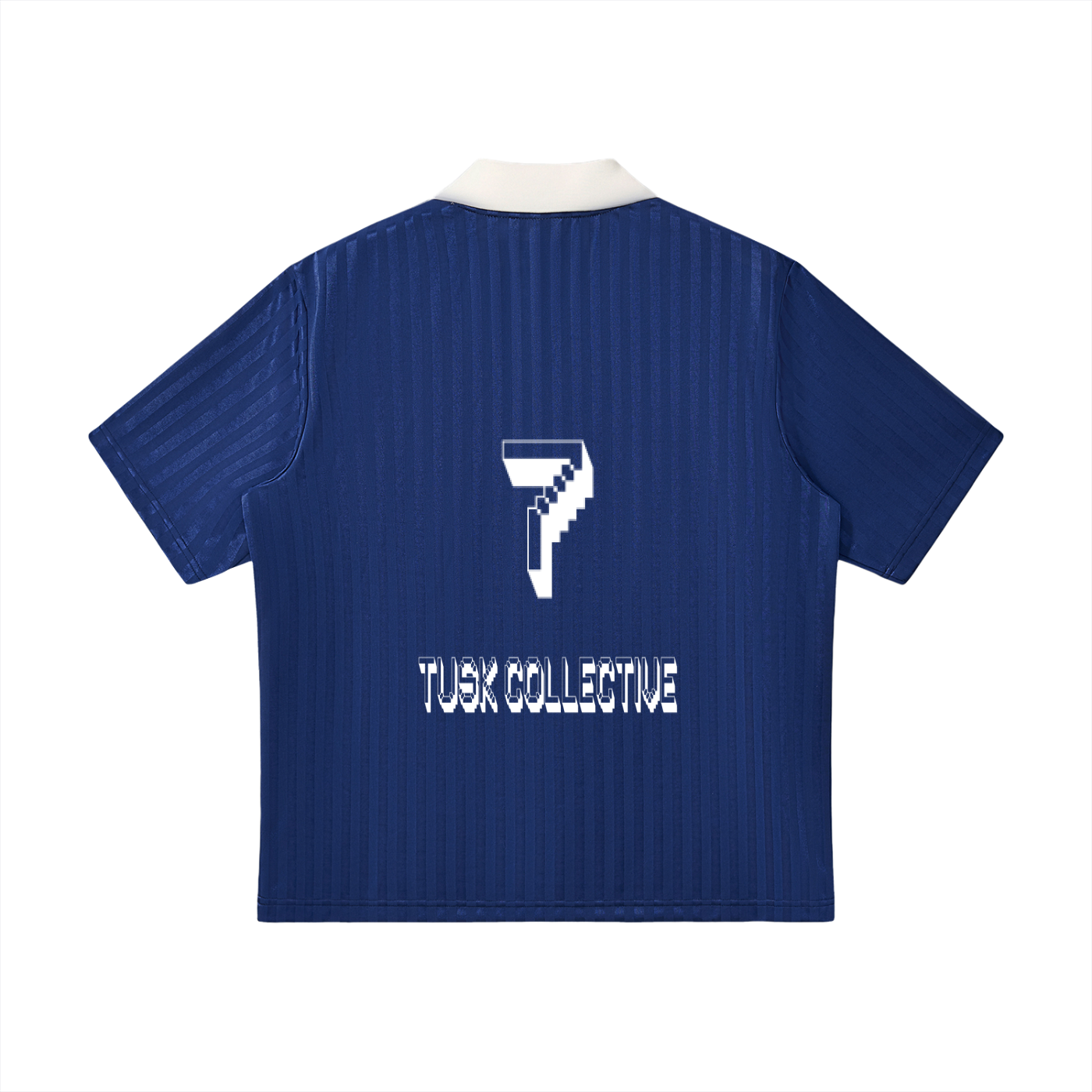 Contrast Collar Striped Soccer Jersey