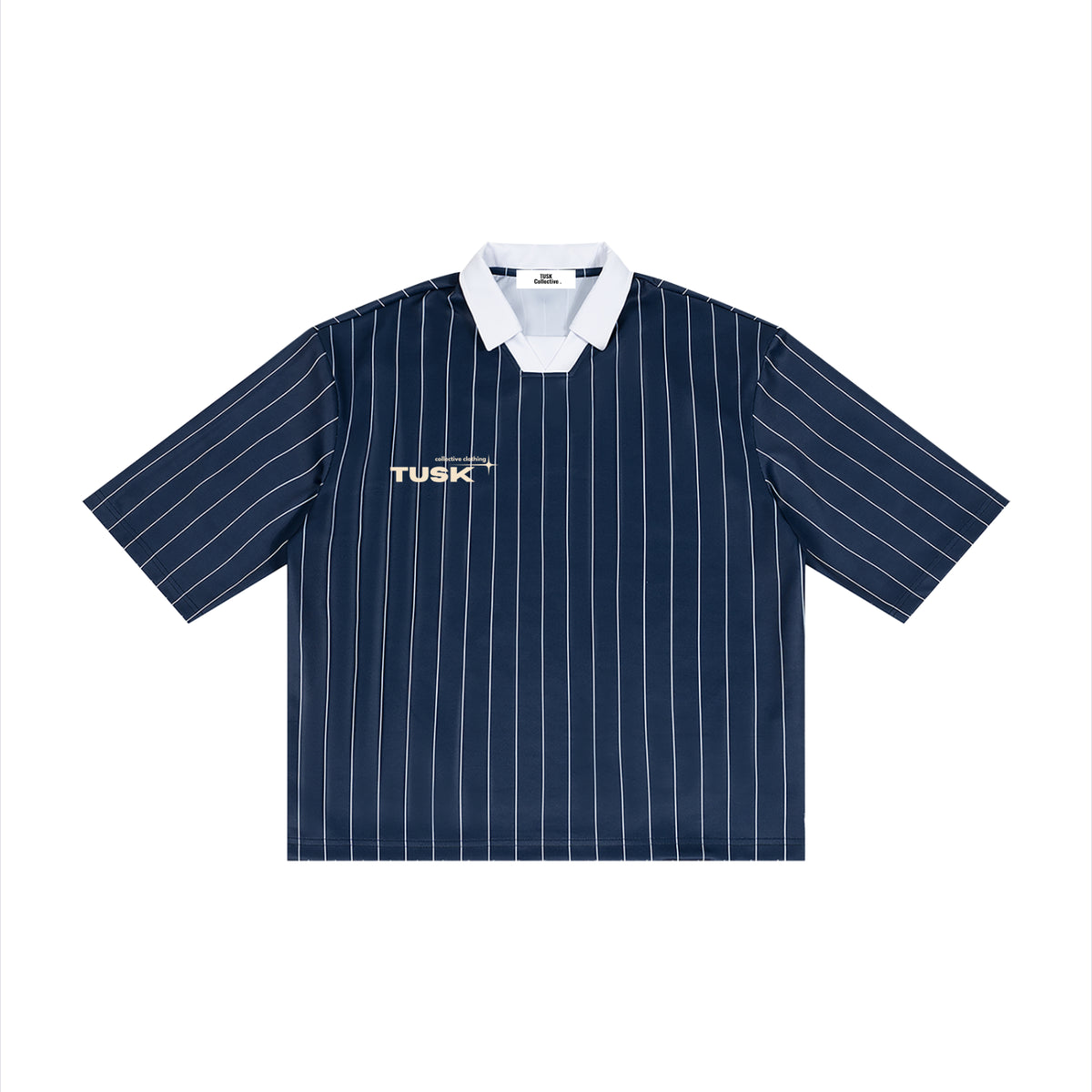 Unisex Pinstripe Collared Soccer Jersey
