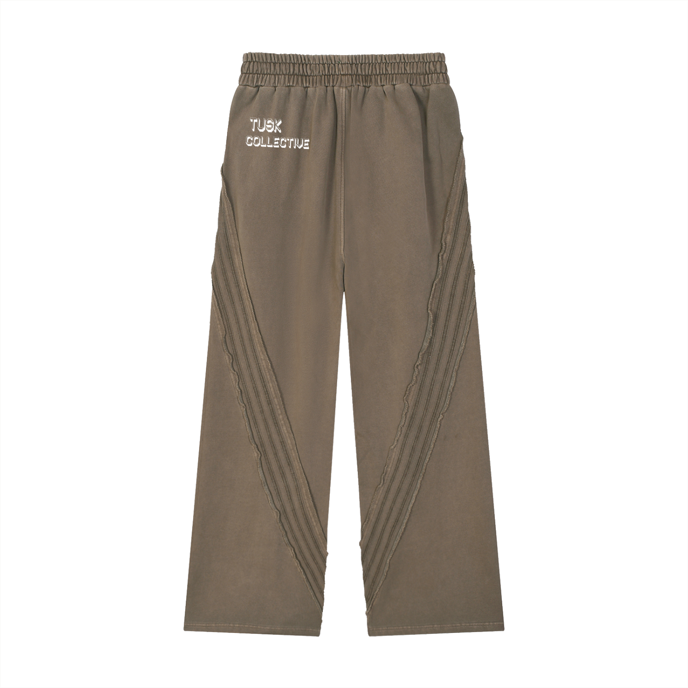 Snow Washed Tape Raw Edge Sweatpants