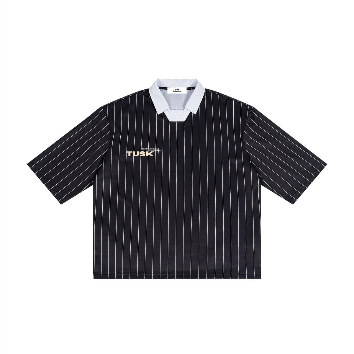 Unisex Pinstripe Collared Soccer Jersey