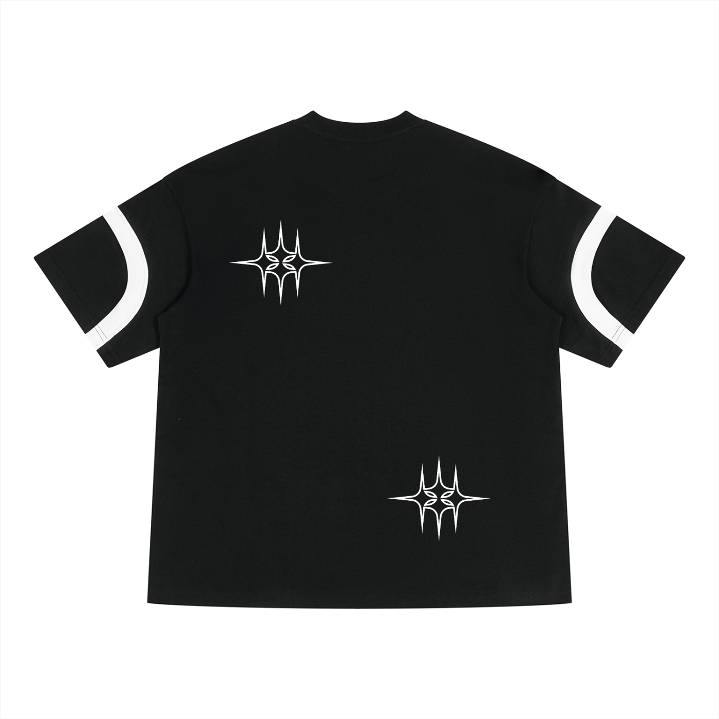 Unisex Color Block V-Neck T-Shirt