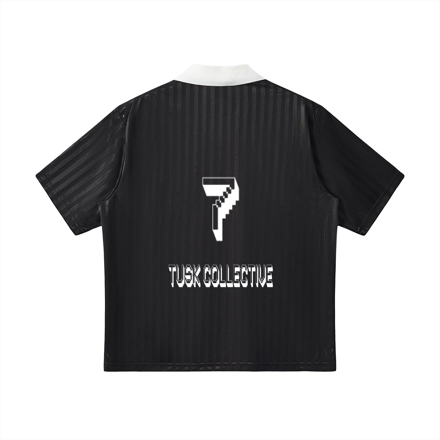 Contrast Collar Striped Soccer Jersey