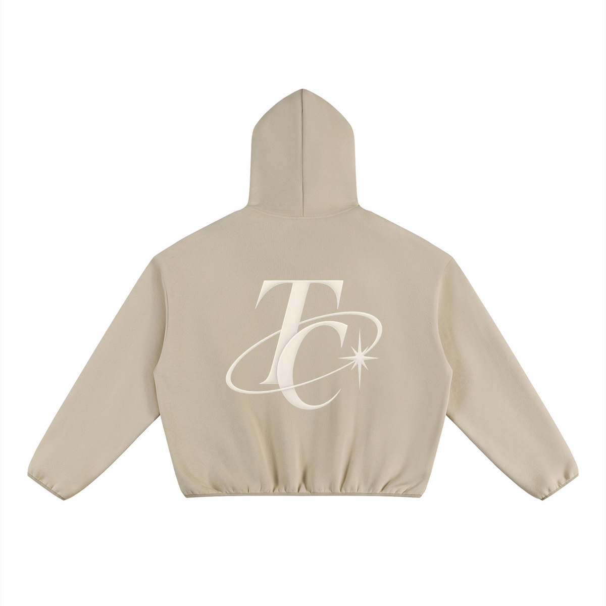 Unisex Boxy Piping Fleece Hoodie