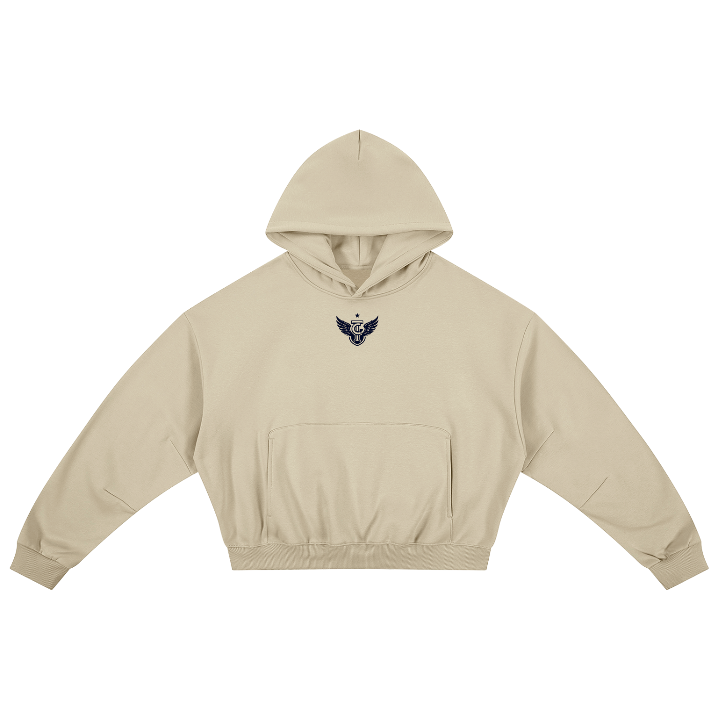 Essential Boxy Darted Sleeve Hoodie