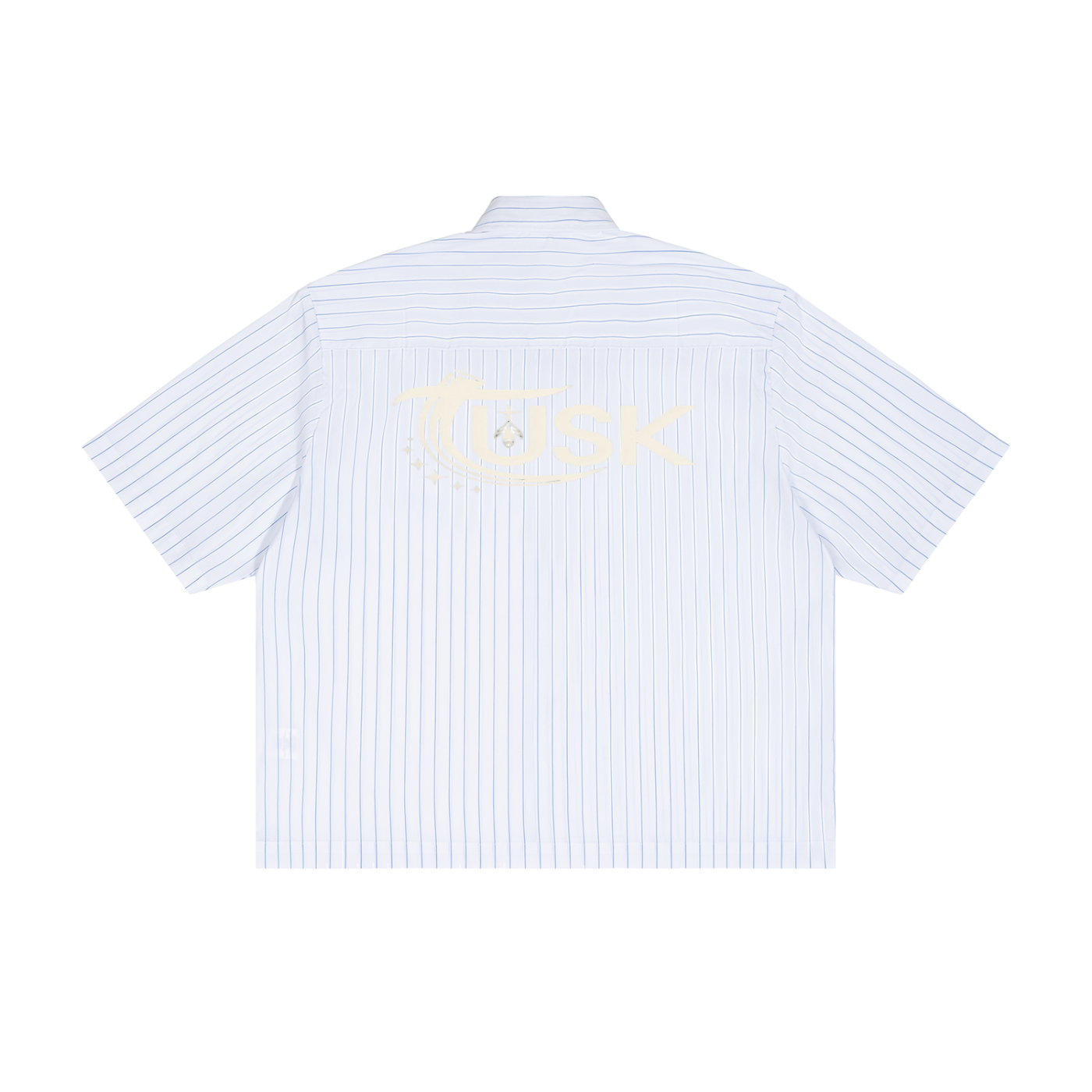 Unisex Striped Boxy Button-Up Shirt