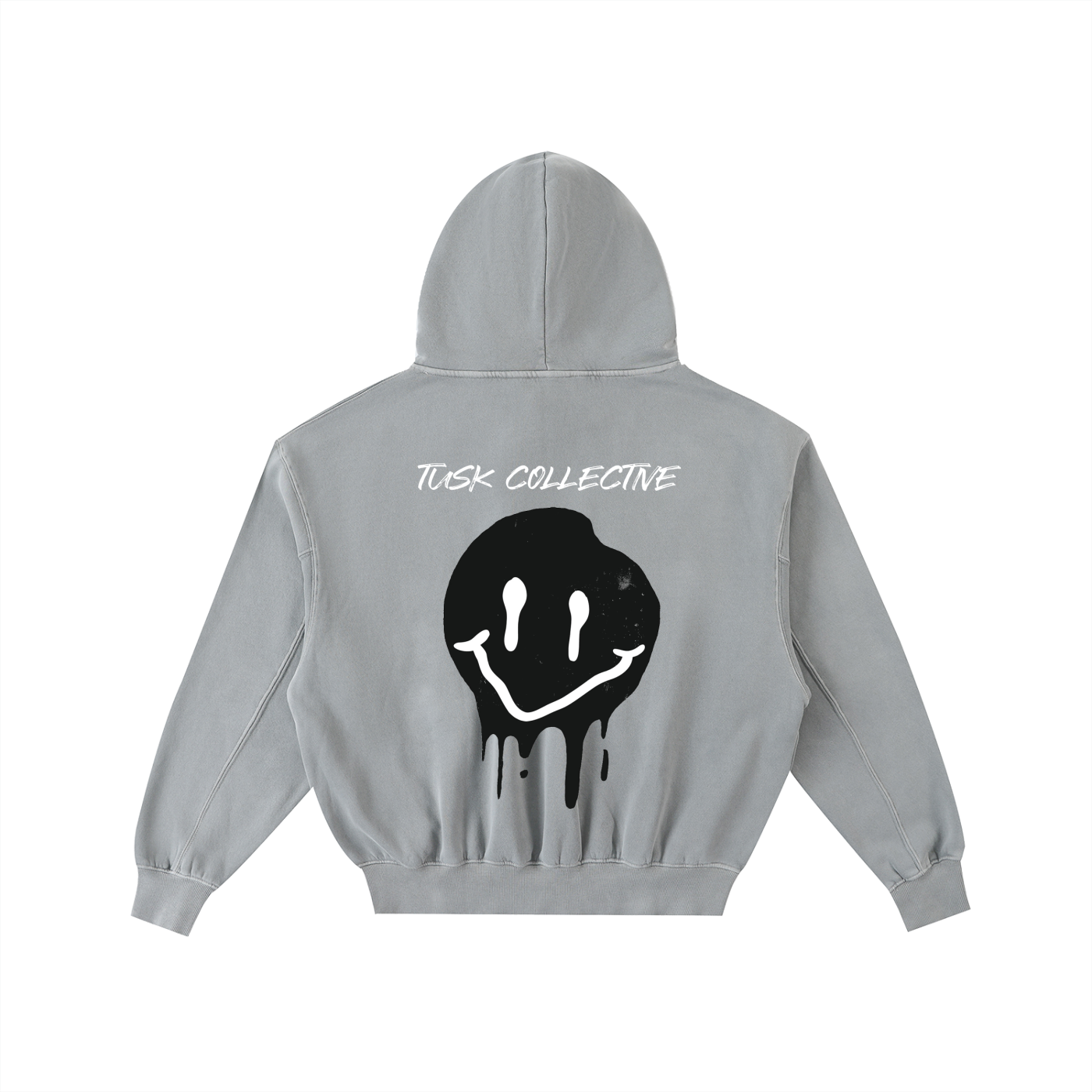 Frayed Enzyme Washed Fleece Hoodie