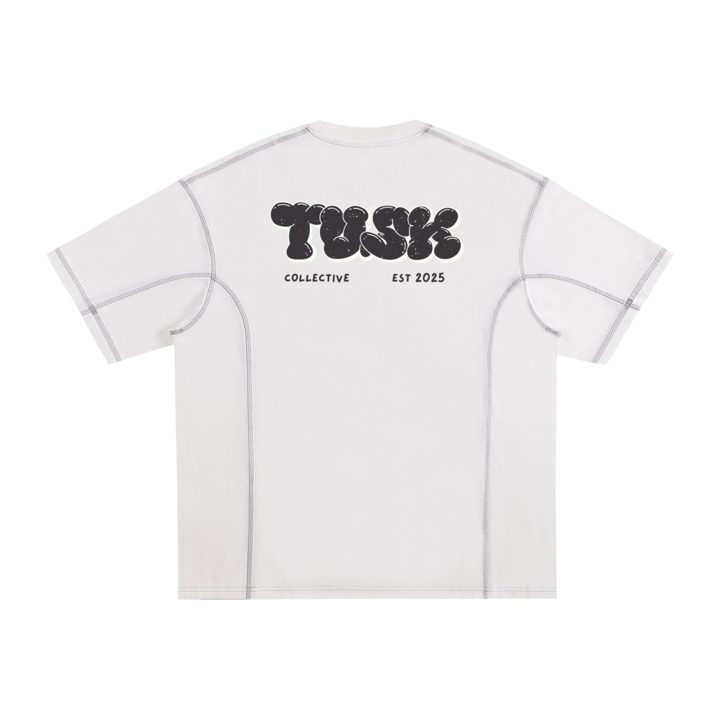 Streetwear Contrast-Stitched Cotton T-Shirt