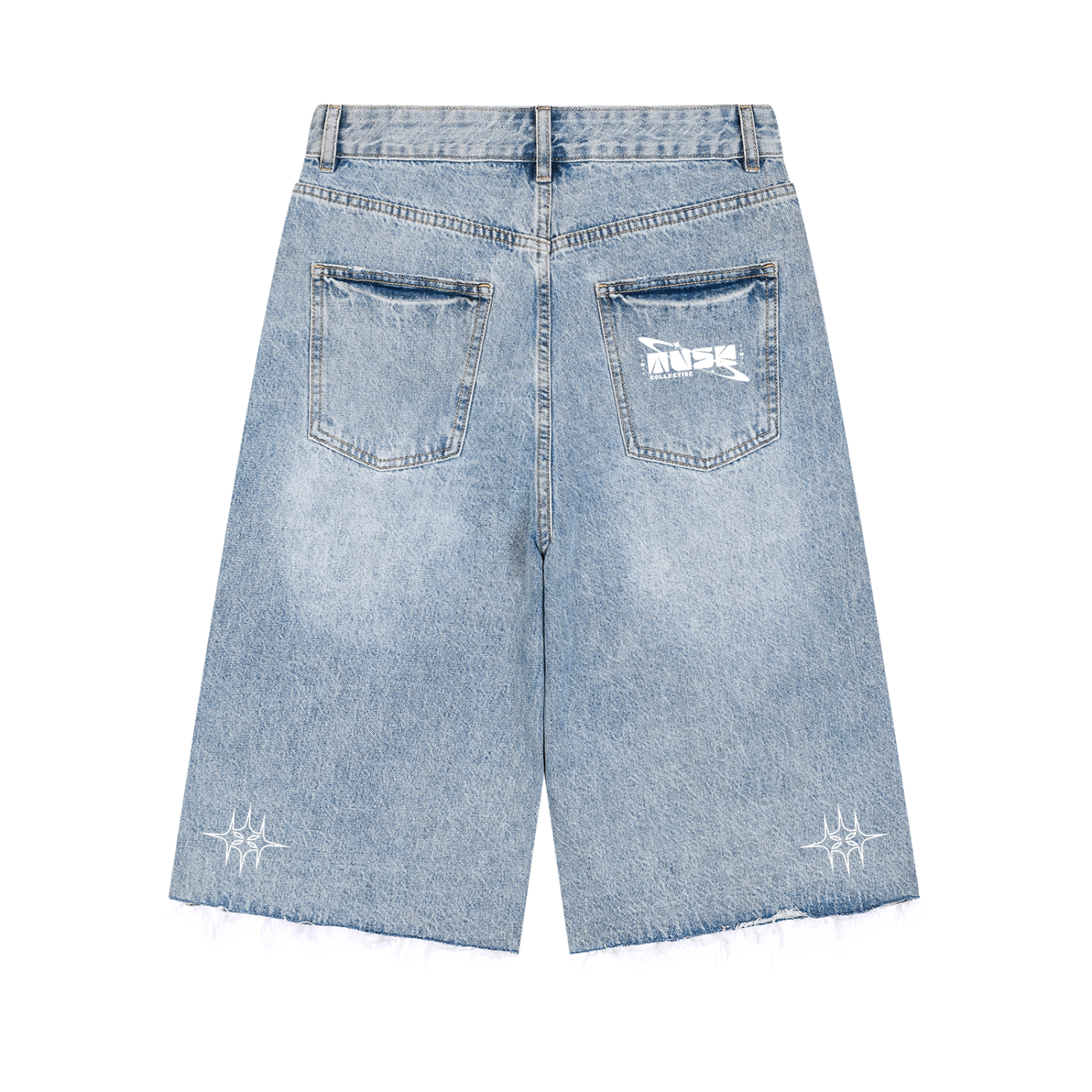 Men’s Vintage Wide Leg Denim Shorts