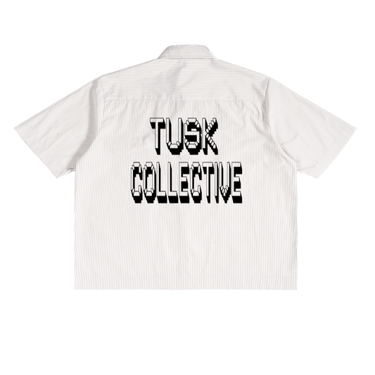 Oversized Vertical Stripe Boxy Shirt