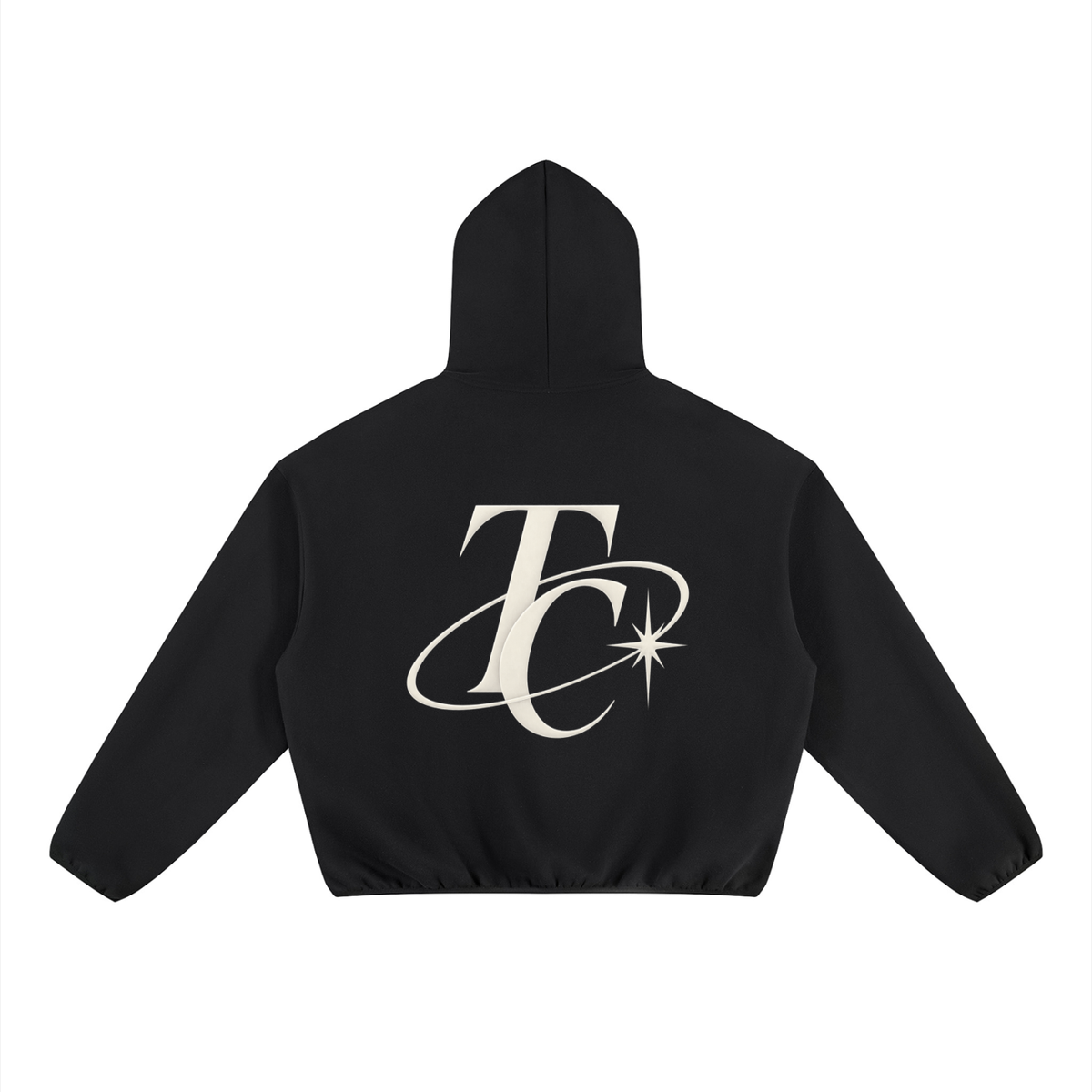 Unisex Boxy Piping Fleece Hoodie
