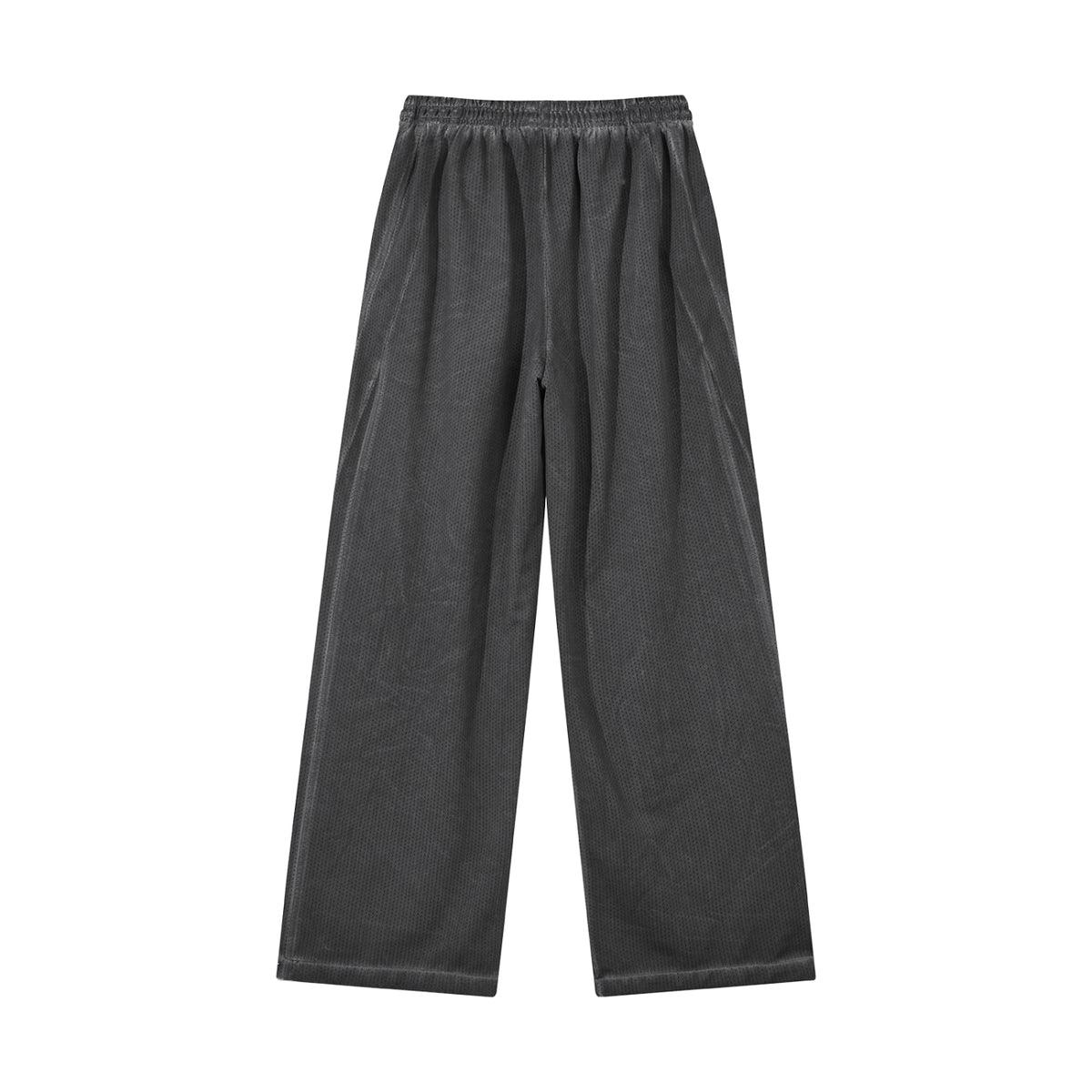 Unisex Vintage Wash Wide Leg Mesh Sweatpants