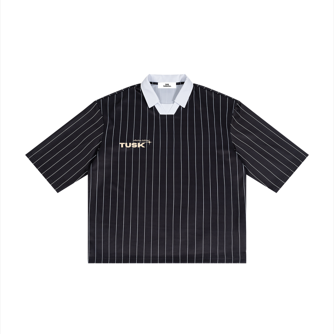Unisex Pinstripe Collared Soccer Jersey