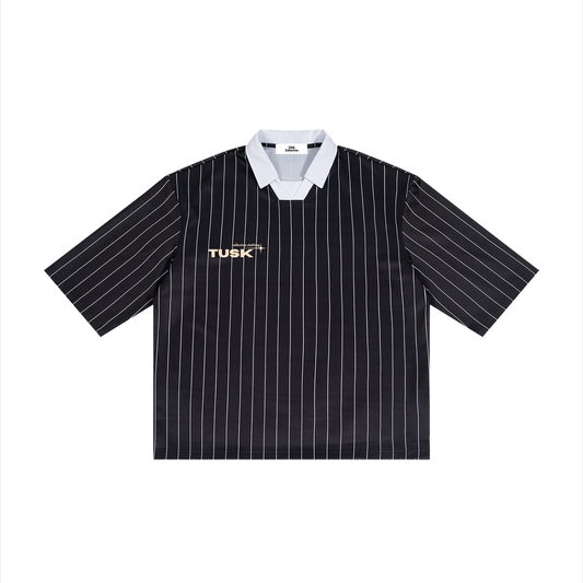 Unisex Pinstripe Collared Soccer Jersey