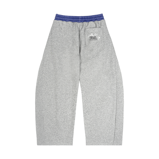 Plaid Waistband Barrel Sweatpants