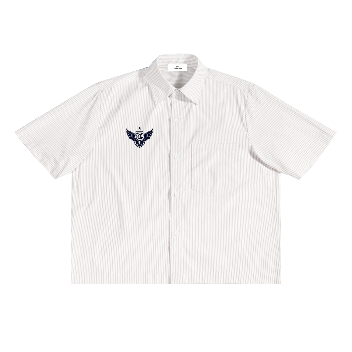 Oversized Vertical Stripe Boxy Shirt