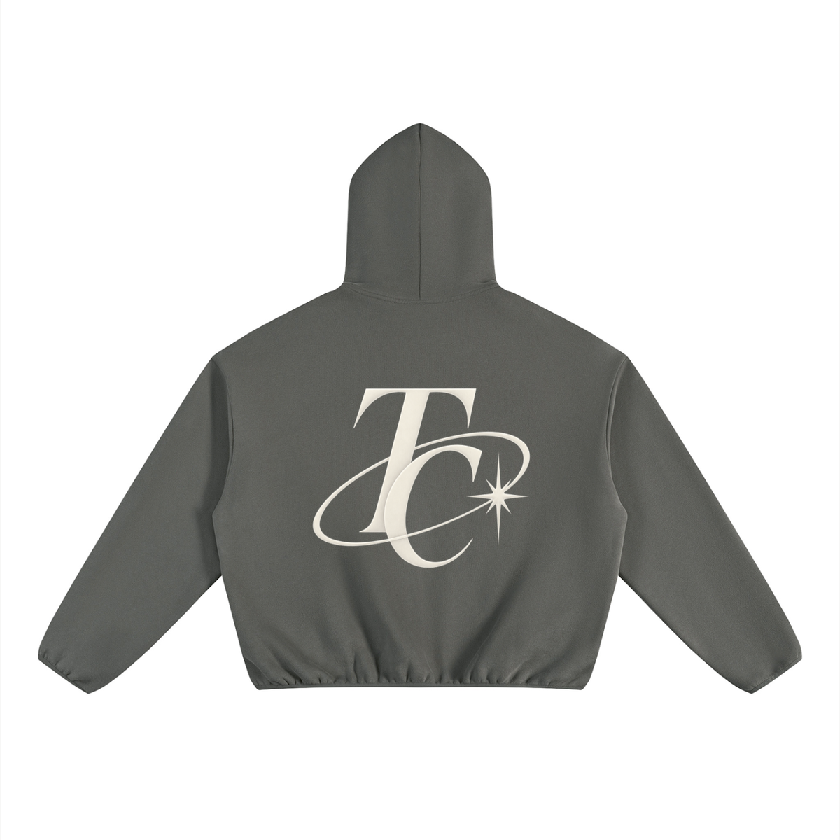 Unisex Boxy Piping Fleece Hoodie