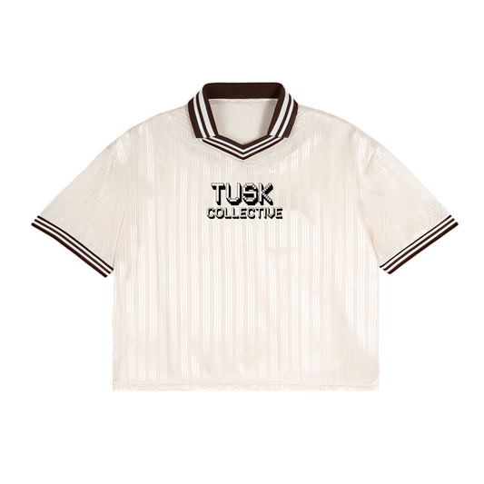 Contrast Stripes Polo Collar T-Shirt