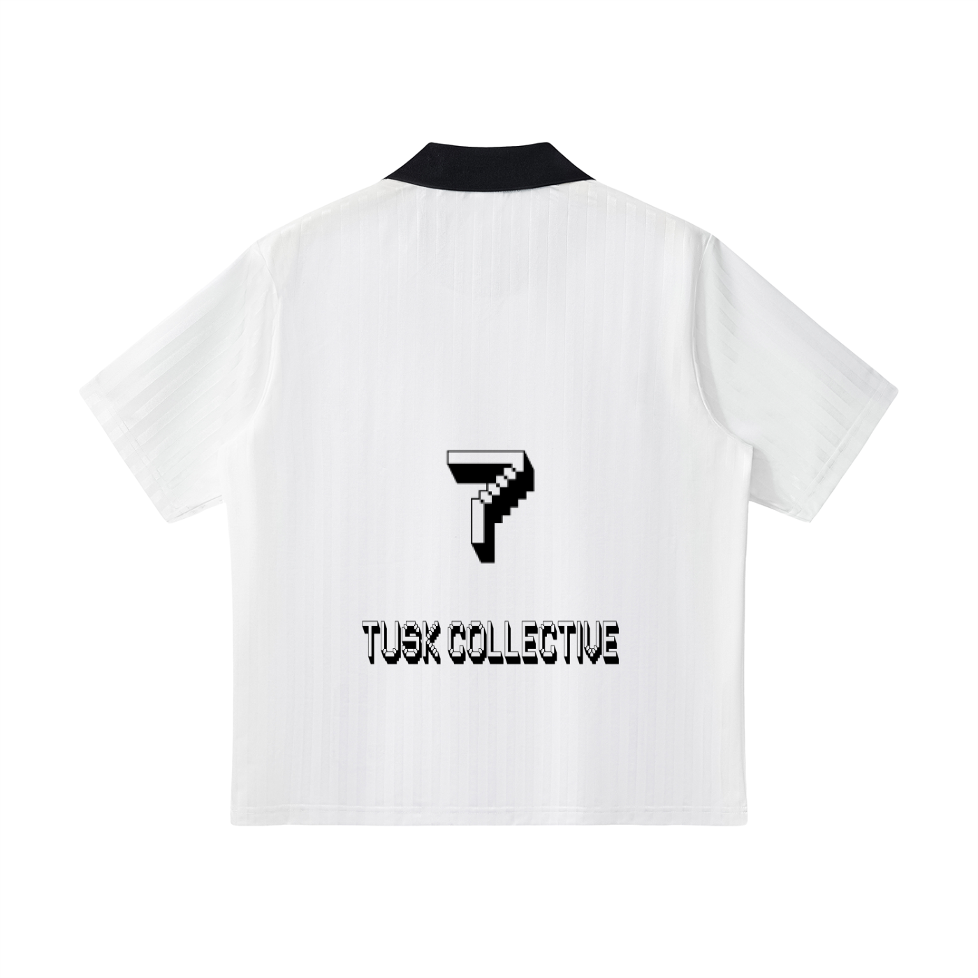 Contrast Collar Striped Soccer Jersey