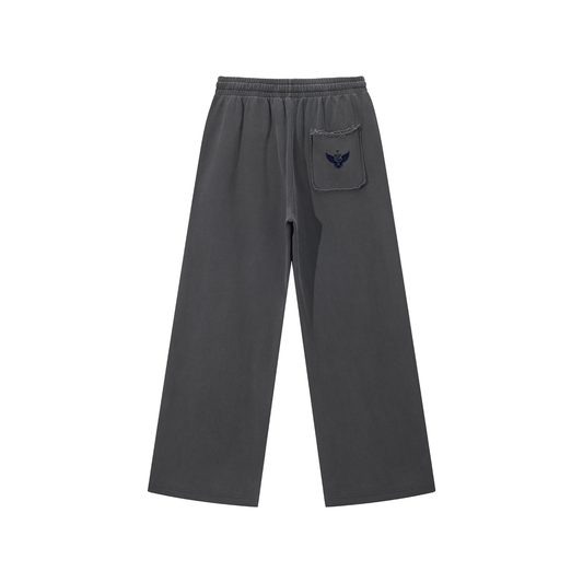 Snow Washed Raw Edge Sweatpants