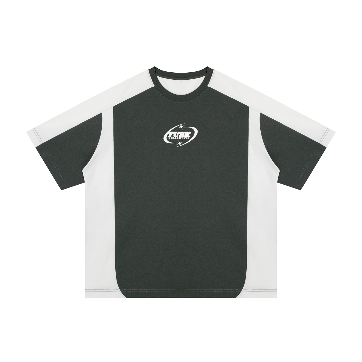 Unisex Color Block Loose T-Shirt