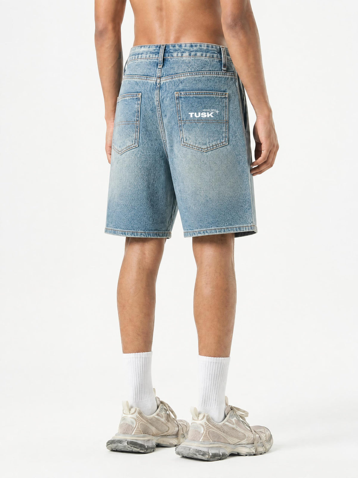 Men's Vintage Wash Denim Shorts