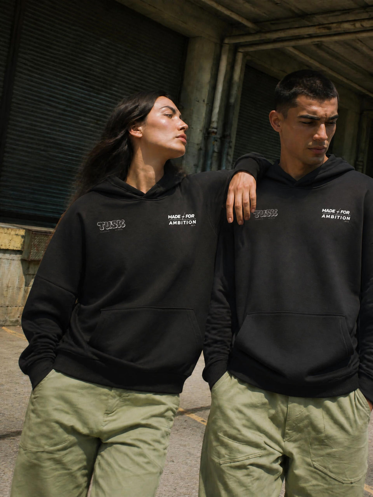 Essential Boxy Darted Sleeve Hoodie