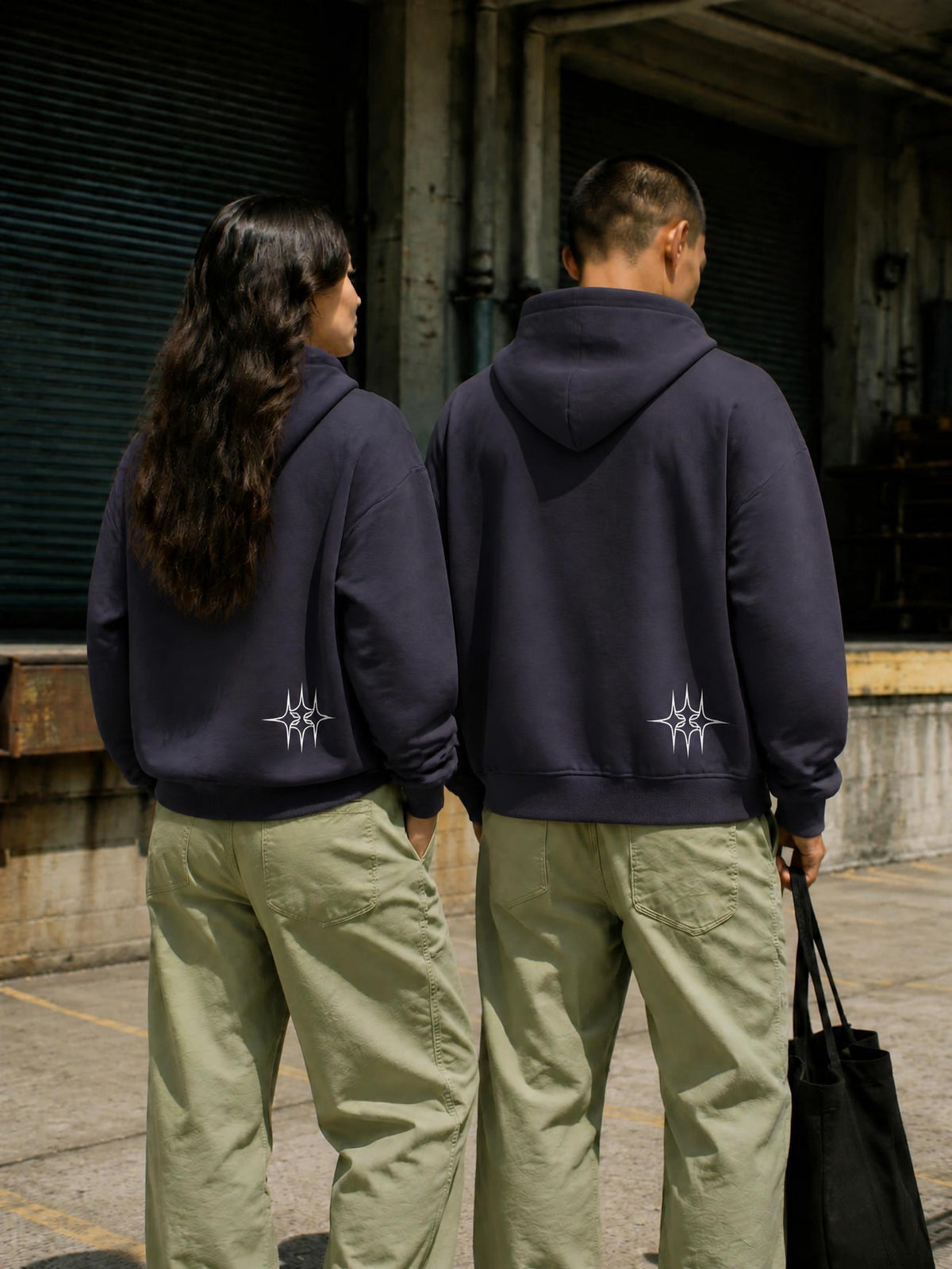Essential Boxy Darted Sleeve Hoodie
