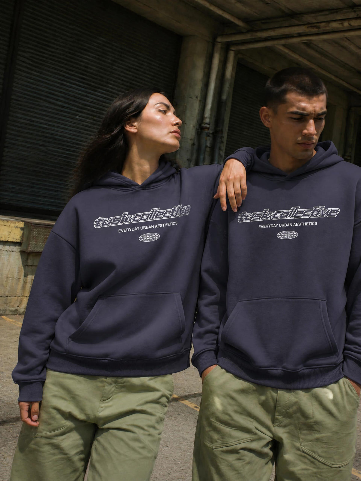 Essential Boxy Darted Sleeve Hoodie