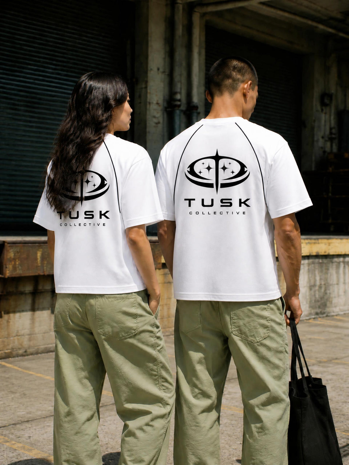 Contrast Piping Panel Raglan T-Shirt